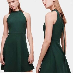 Babaton Petros dress in dark green; size 00 or XXS